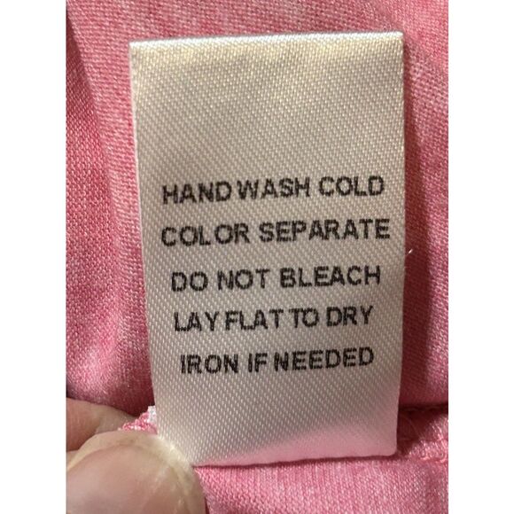 Bibi Womens Size Large Pink Loose Ruffle Sleeve Top 1P7266 - Picture 5 of 5